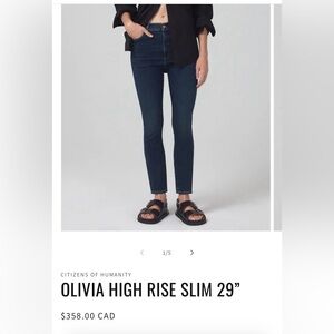 Citizens of Humanity Men's Black Skinny Jeans